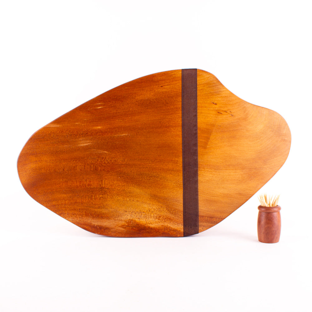 Ancient Kauri Rustic Natural Edge Board and Knife Set 1209