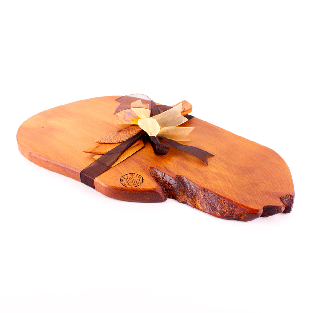Ancient Kauri Rustic Natural Edge Board and Knife Set 1212