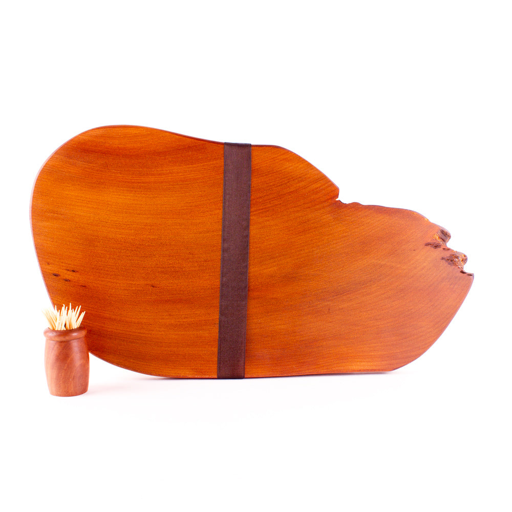 Ancient Kauri Rustic Natural Edge Board and Knife Set 1212