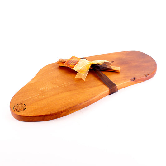 Ancient Kauri Rustic Natural Edge Board and Knife Set 1214