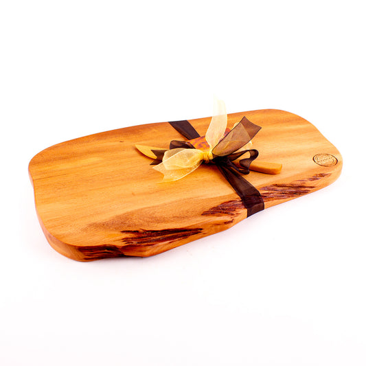 Ancient Kauri Rustic Natural Edge Board and Knife Set 1218