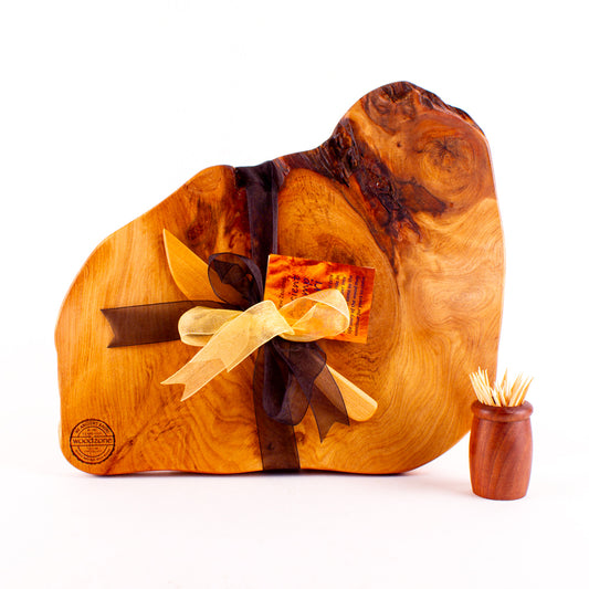 Ancient Kauri Rustic Natural Edge Board and Knife Set 1219