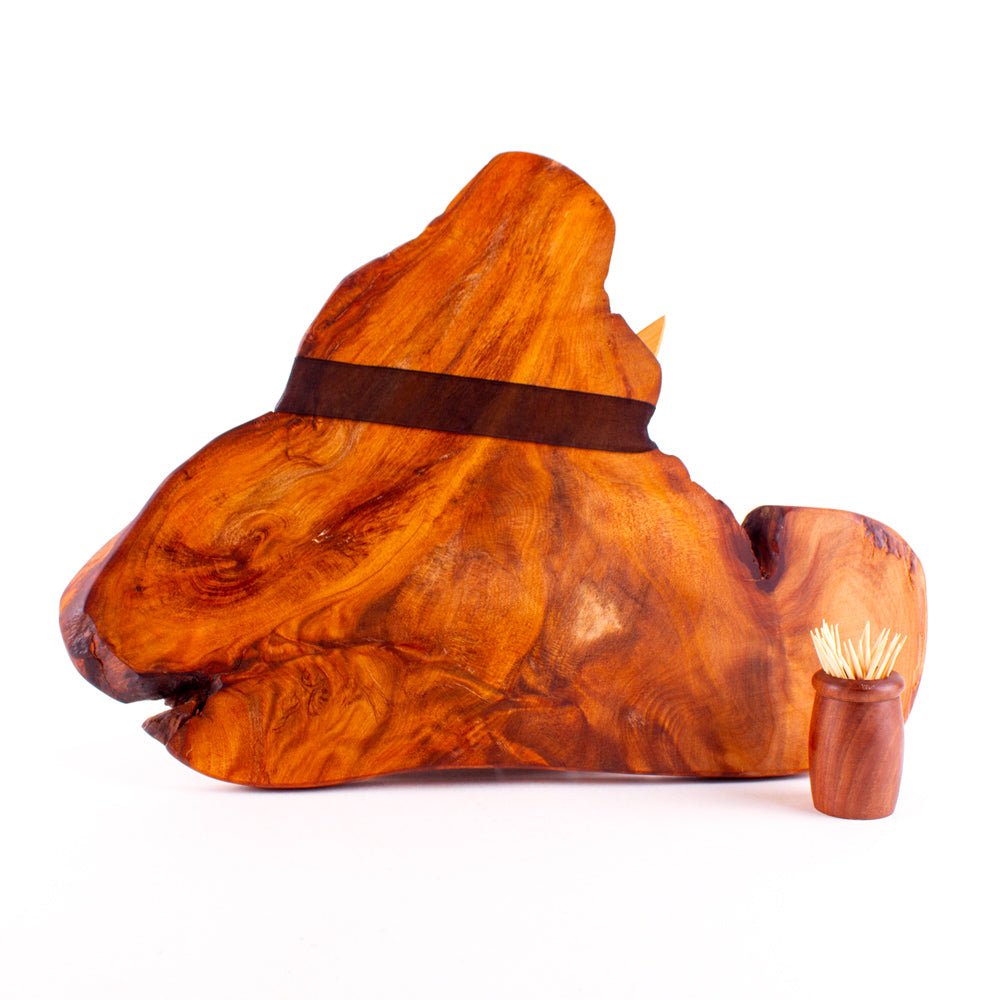 Ancient Kauri Rustic Natural Edge Board and Knife Set 1220