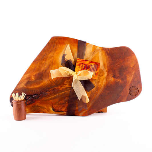 Ancient Kauri Rustic Natural Edge Board and Knife Set 1221