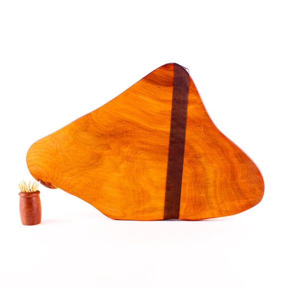 Ancient Kauri Rustic Natural Edge Board and Knife Set 1227