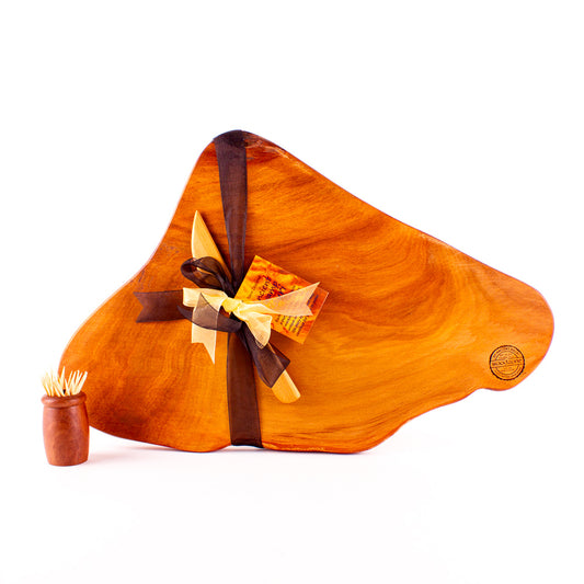 Ancient Kauri Rustic Natural Edge Board and Knife Set 1227