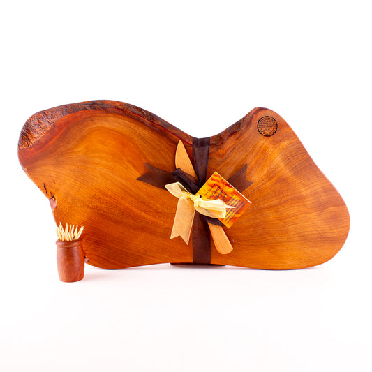 Ancient Kauri Rustic Natural Edge Board and Knife Set 1228
