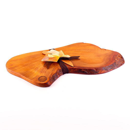 Ancient Kauri Rustic Natural Edge Board and Knife Set 1228
