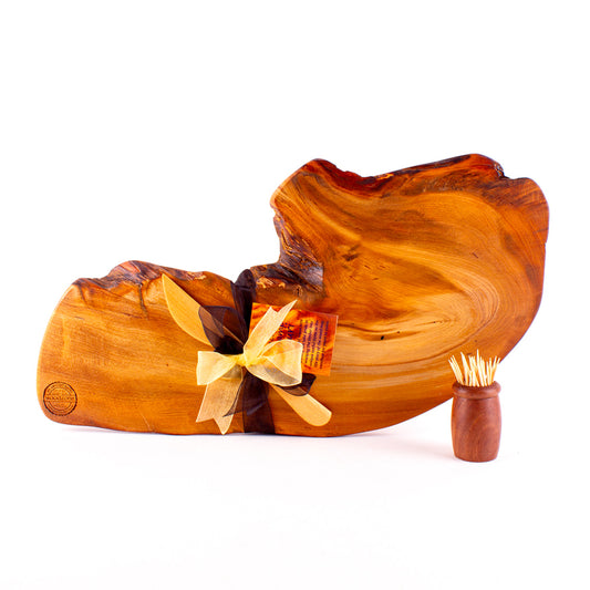 Ancient Kauri Rustic Natural Edge Board and Knife Set 1233