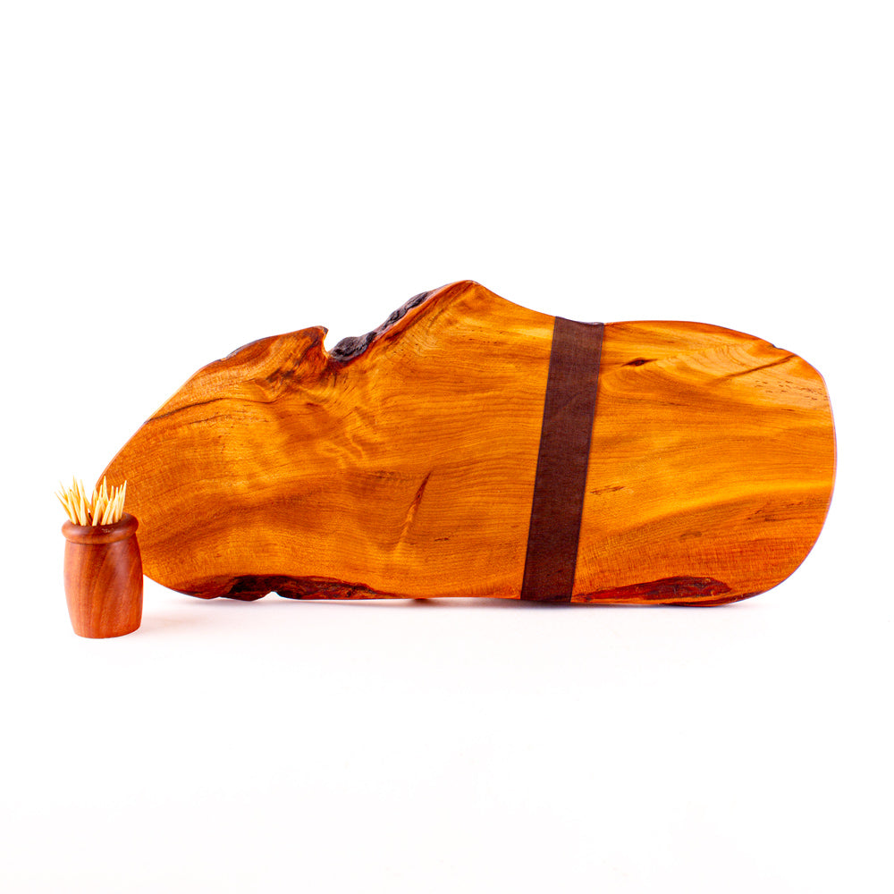 Ancient Kauri Rustic Natural Edge Board and Knife Set 1234