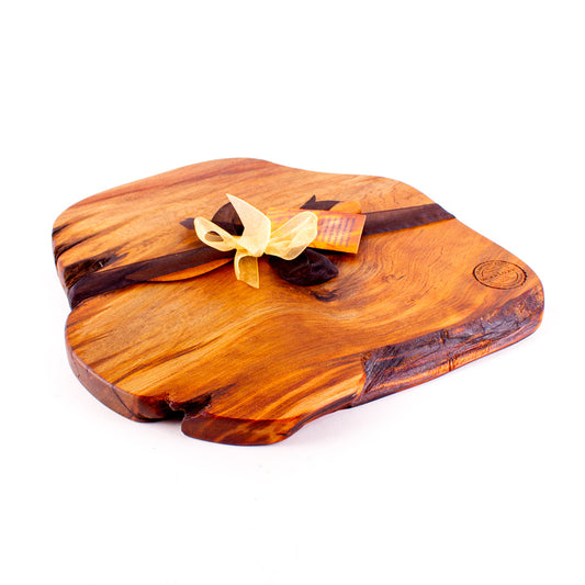 Ancient Kauri Rustic Natural Edge Board and Knife Set 1235