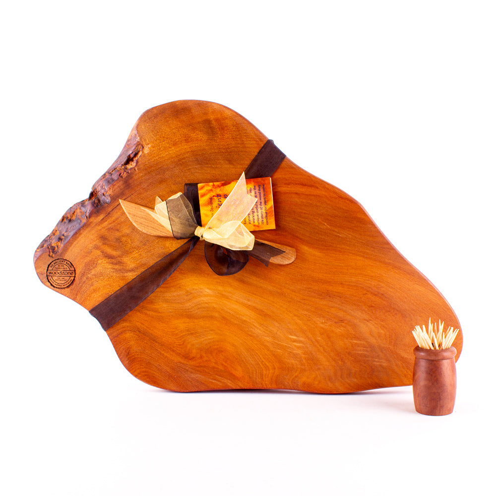Ancient Kauri Rustic Natural Edge Board and Knife Set 1238
