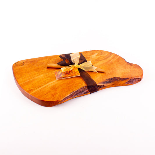 Ancient Kauri Rustic Natural Edge Board and Knife Set 1240
