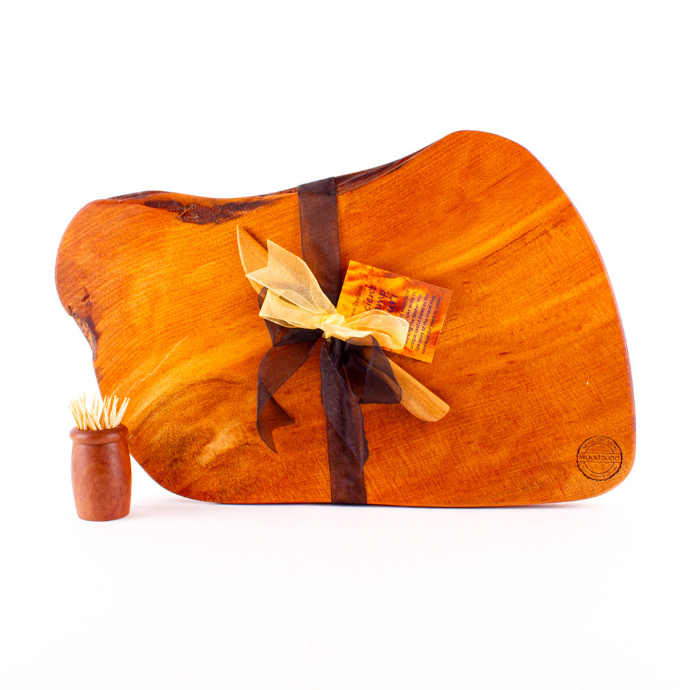 Ancient Kauri Rustic Natural Edge Board and Knife Set 1240
