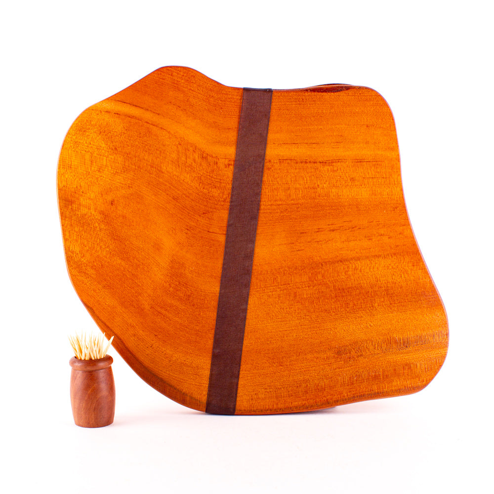 Ancient Kauri Rustic Natural Edge Board and Knife Set 1241