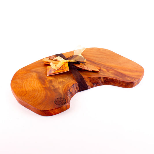 Ancient Kauri Rustic Natural Edge Board and Knife Set 1242