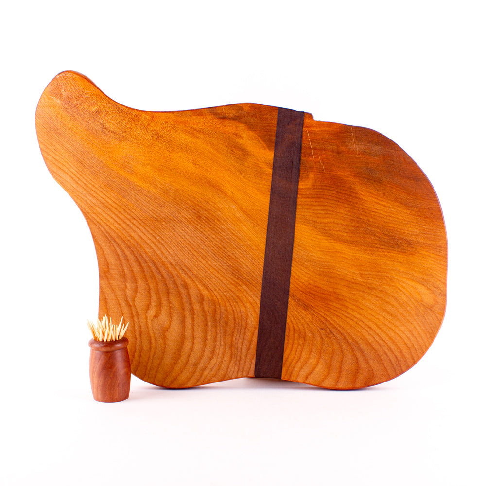 Ancient Kauri Rustic Natural Edge Board and Knife Set 1244