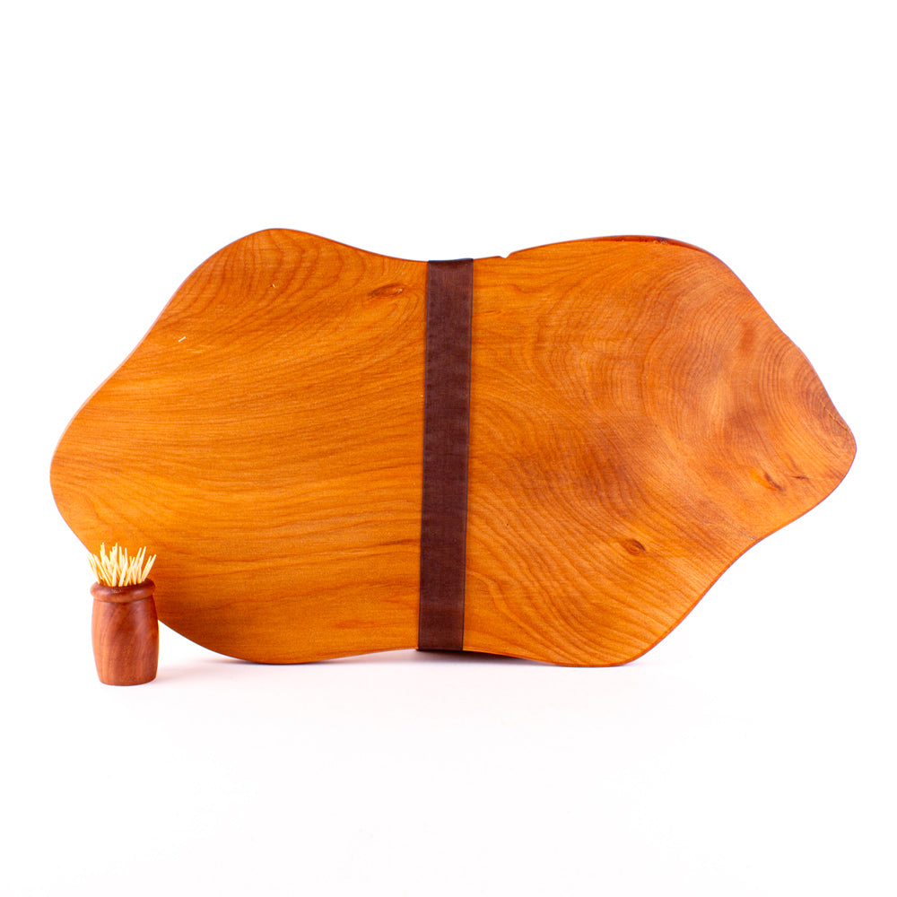 Ancient Kauri Rustic Natural Edge Board and Knife Set 1245