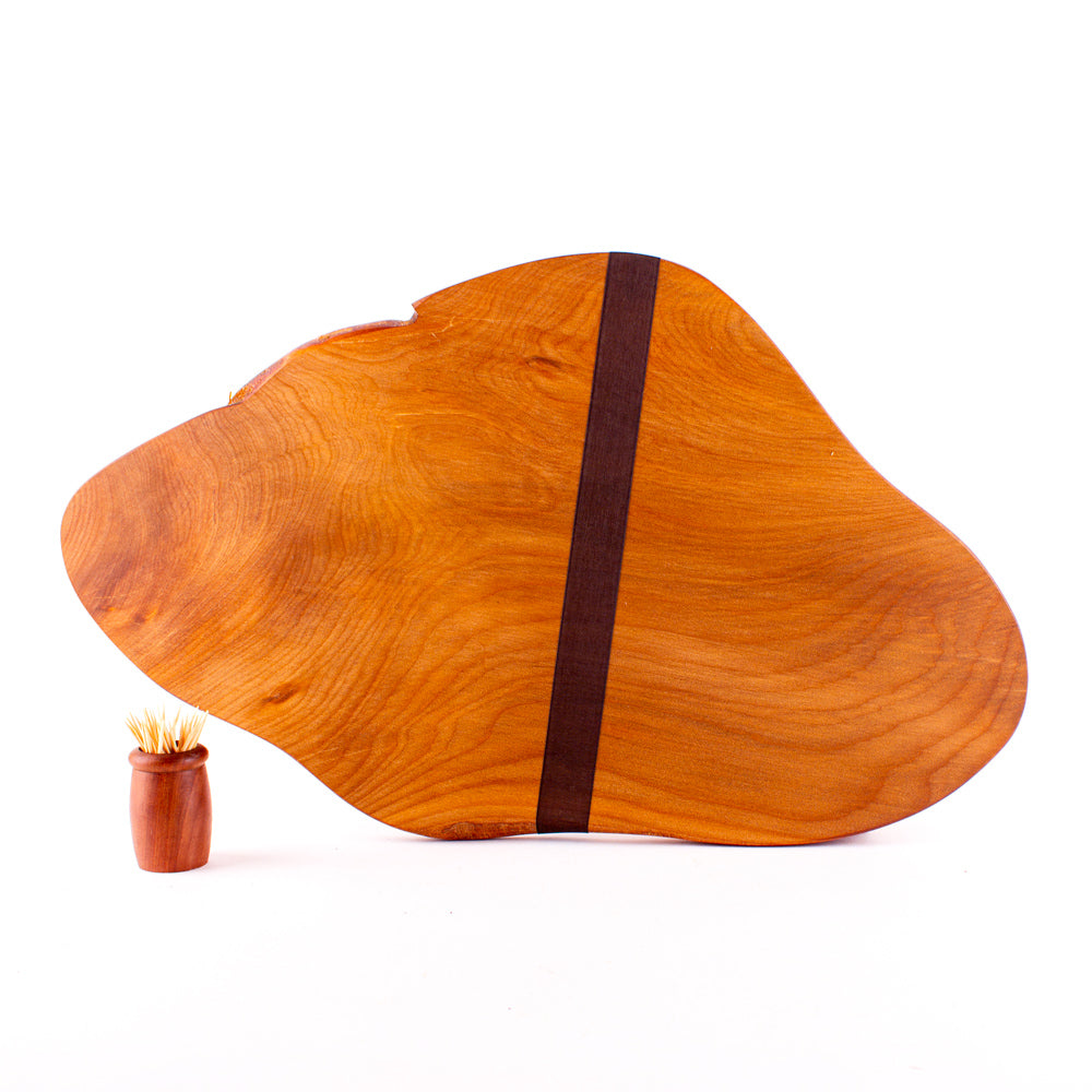 Ancient Kauri Rustic Natural Edge Board and Knife Set 1246