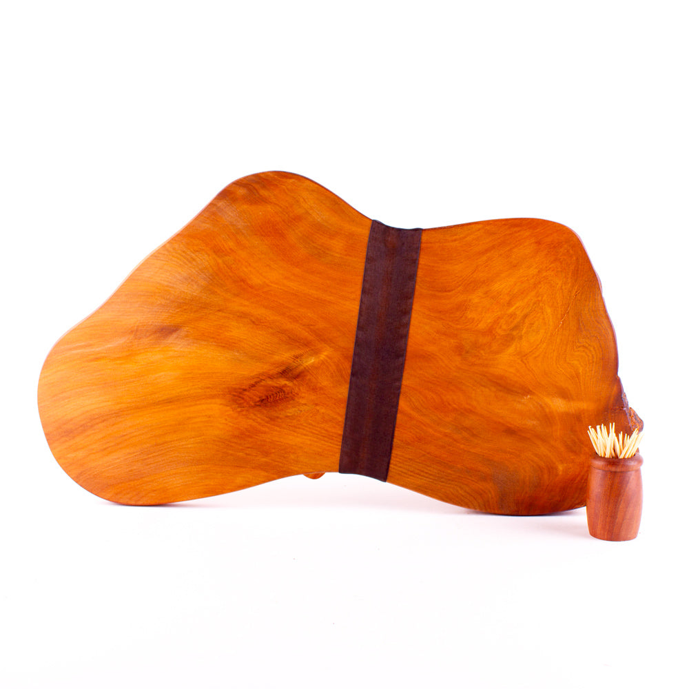 Ancient Kauri Rustic Natural Edge Board and Knife Set 1247