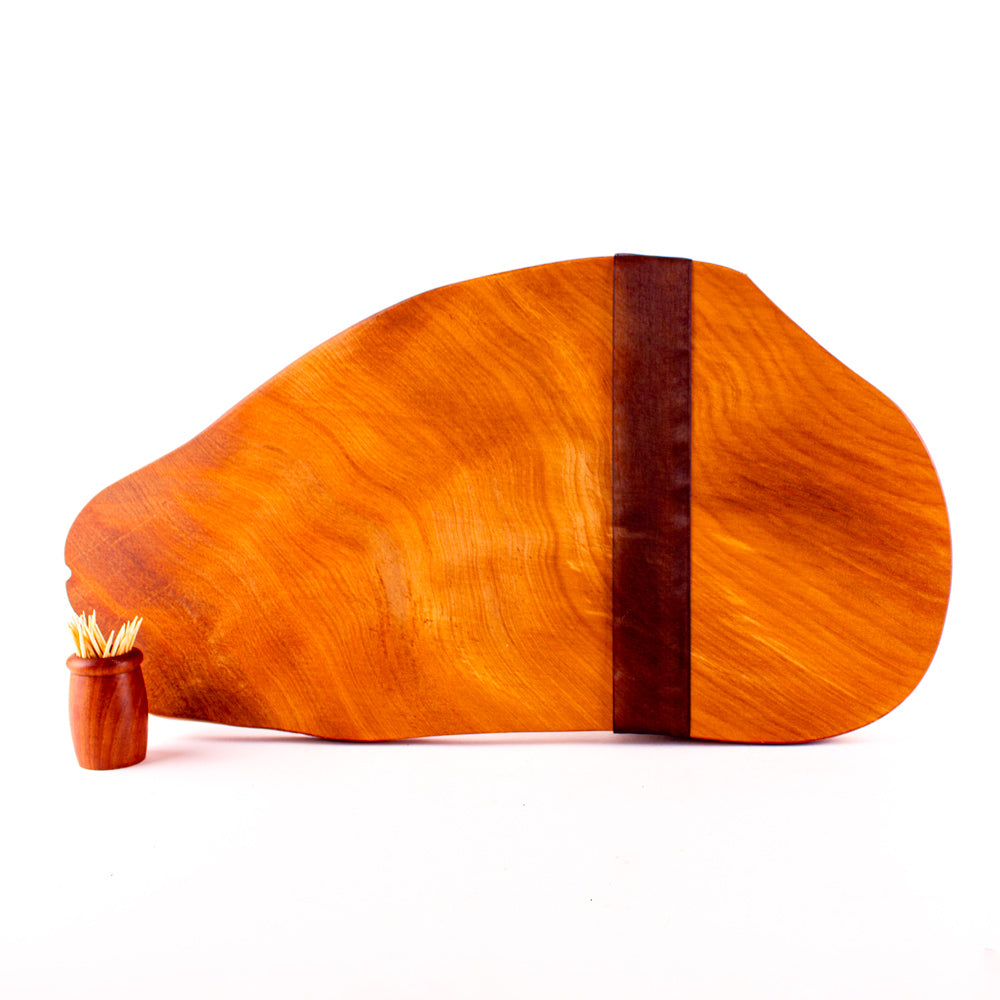 Ancient Kauri Rustic Natural Edge Board and Knife Set 1248