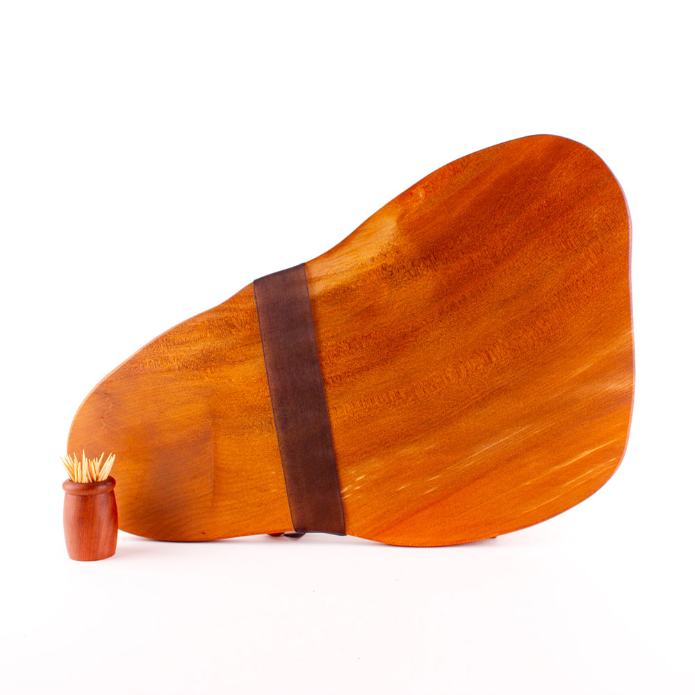 Ancient Kauri Rustic Natural Edge Board and Knife Set 1249