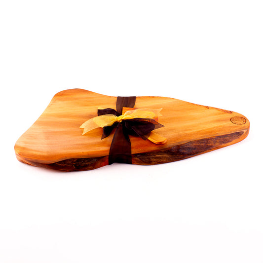 Ancient Kauri Rustic Natural Edge Board and Knife Set 1250