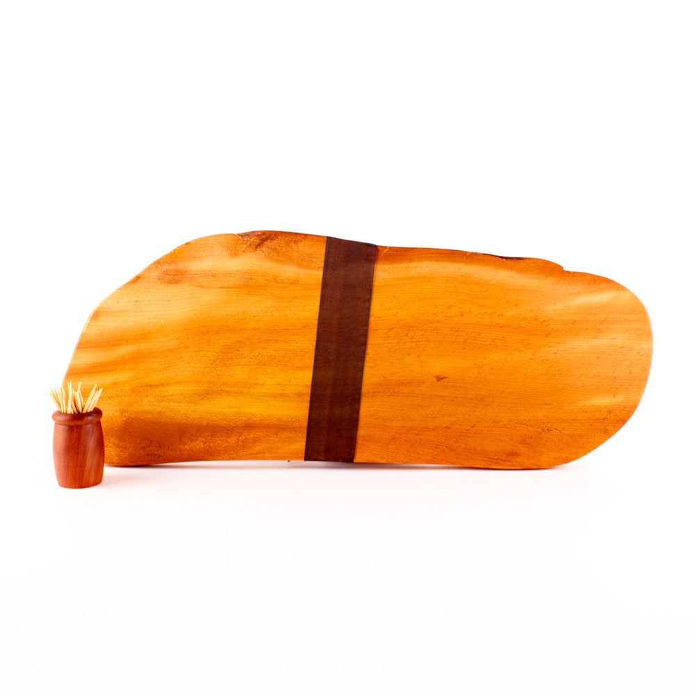 Ancient Kauri Rustic Natural Edge Board and Knife Set 1251