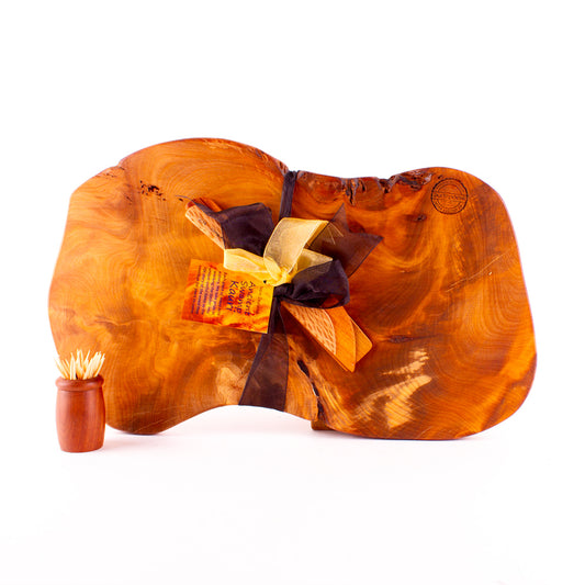 Ancient Kauri Rustic Natural Edge Board and Knife Set 1254