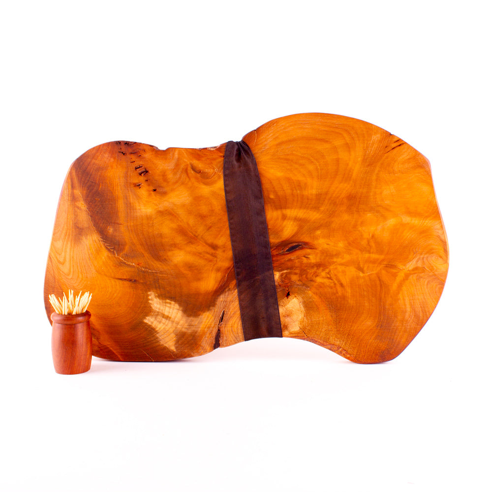 Ancient Kauri Rustic Natural Edge Board and Knife Set 1254