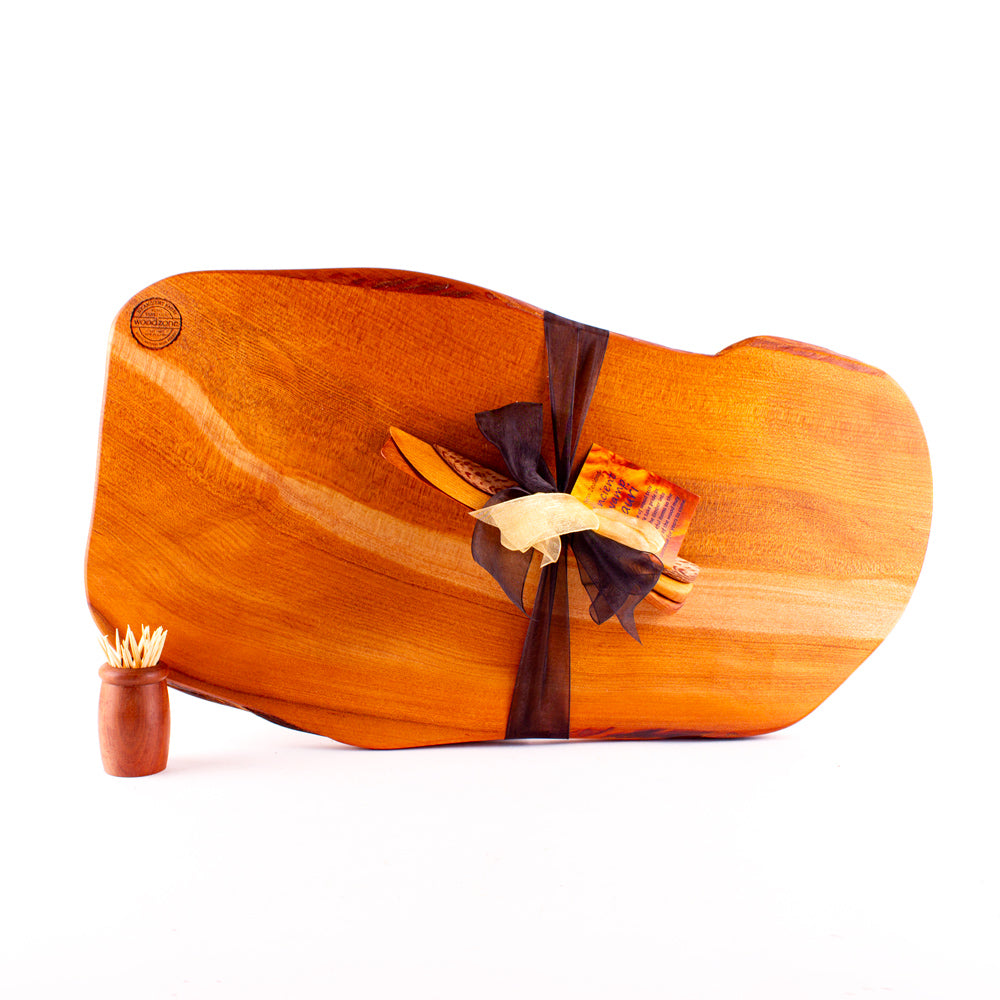 Ancient Kauri Rustic Natural Edge Board and Knife Set 1258