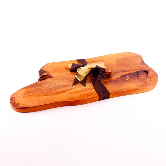 Ancient Kauri Rustic Natural Edge Board and Knife Set 1259