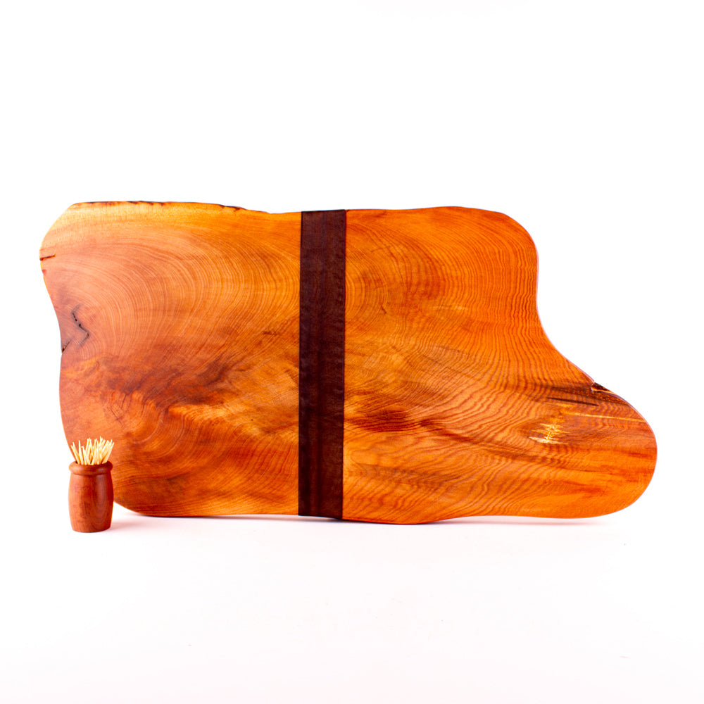 Ancient Kauri Rustic Natural Edge Board and Knife Set 1259