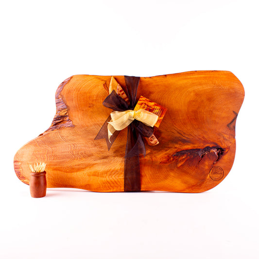 Ancient Kauri Rustic Natural Edge Board and Knife Set 1259