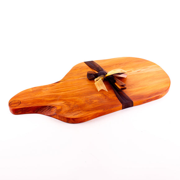 Ancient Kauri Rustic Natural Edge Board and Knife Set 1260