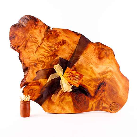 Ancient Kauri Rustic Natural Edge Board and Knife Set 1261