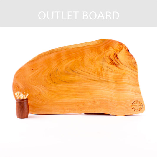 B-GRADE | Macrocarpa Rustic Natural Edge Board 136 - Sap Stain