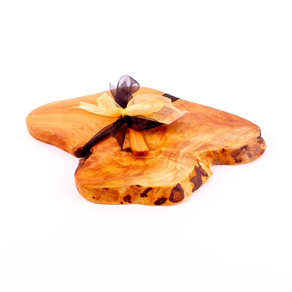 Macrocarpa Rustic Natural Edge Board and Knife Set 142