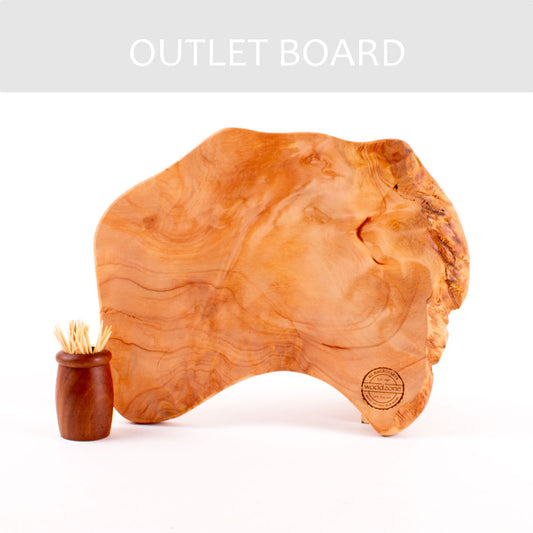 B-GRADE | Macrocarpa Rustic Natural Edge Board 145