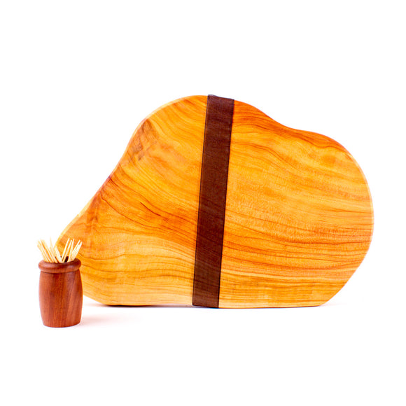 Macrocarpa Rustic Natural Edge Board and Knife Set 149