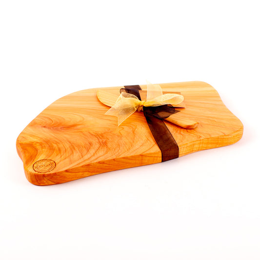 Macrocarpa Rustic Natural Edge Board and Knife Set 150
