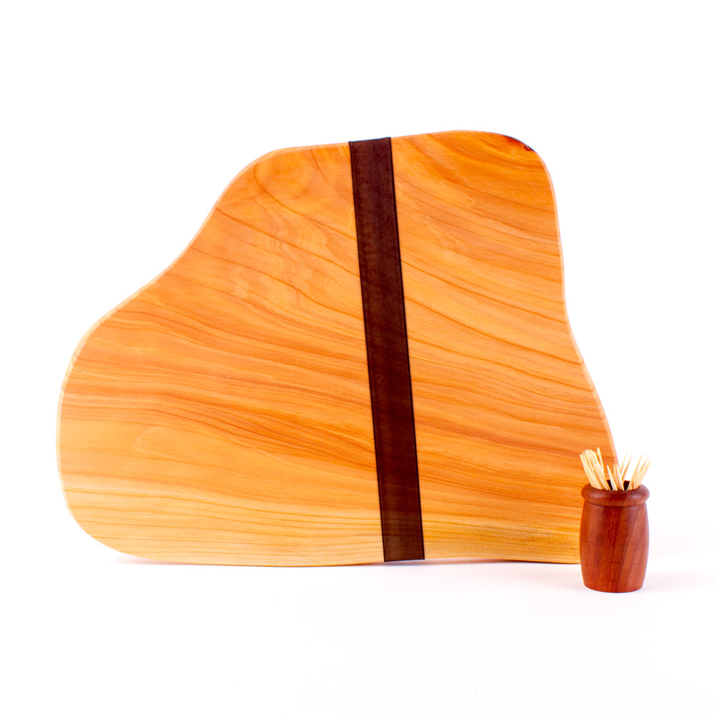 Macrocarpa Rustic Natural Edge Board and Knife Set 151