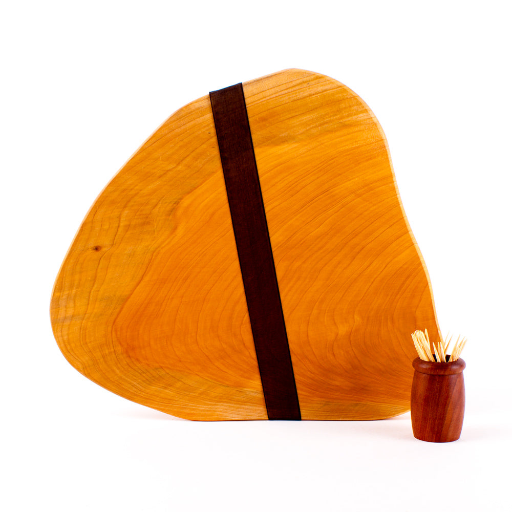 Macrocarpa Rustic Natural Edge Board and Knife Set 152