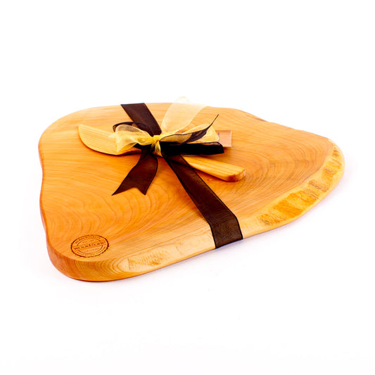 Macrocarpa Rustic Natural Edge Board and Knife Set 152