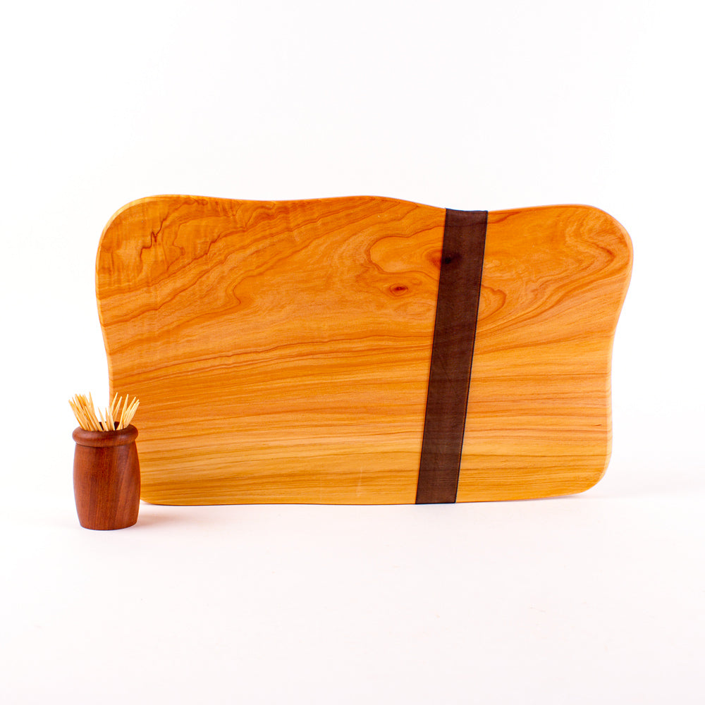Macrocarpa Rustic Natural Edge Board and Knife Set 157