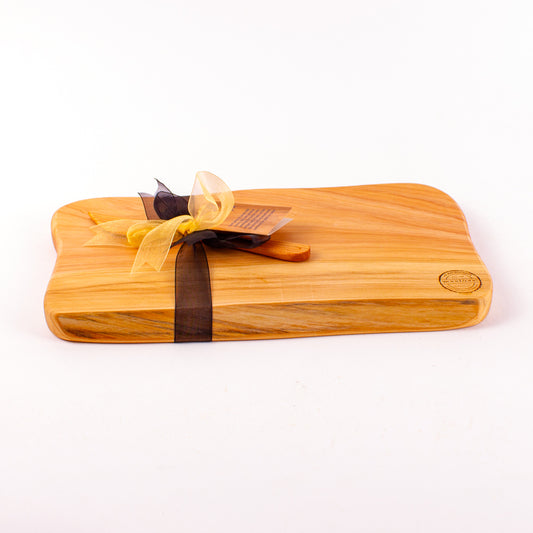 Macrocarpa Rustic Natural Edge Board and Knife Set 157