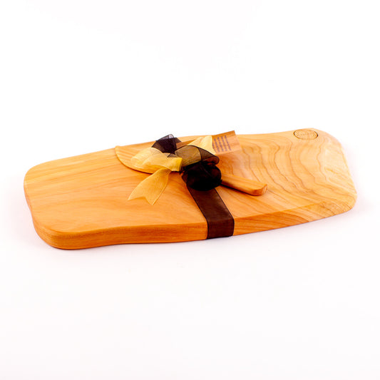 Macrocarpa Rustic Natural Edge Board and Knife Set 158