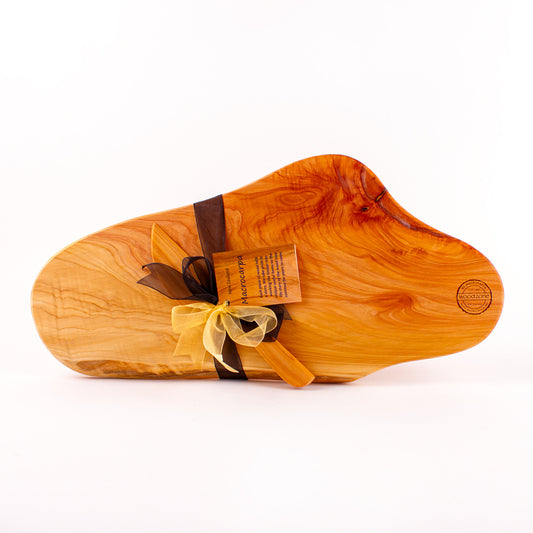Macrocarpa Rustic Natural Edge Board and Knife Set 159