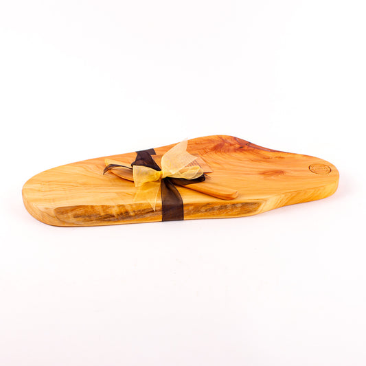 Macrocarpa Rustic Natural Edge Board and Knife Set 159