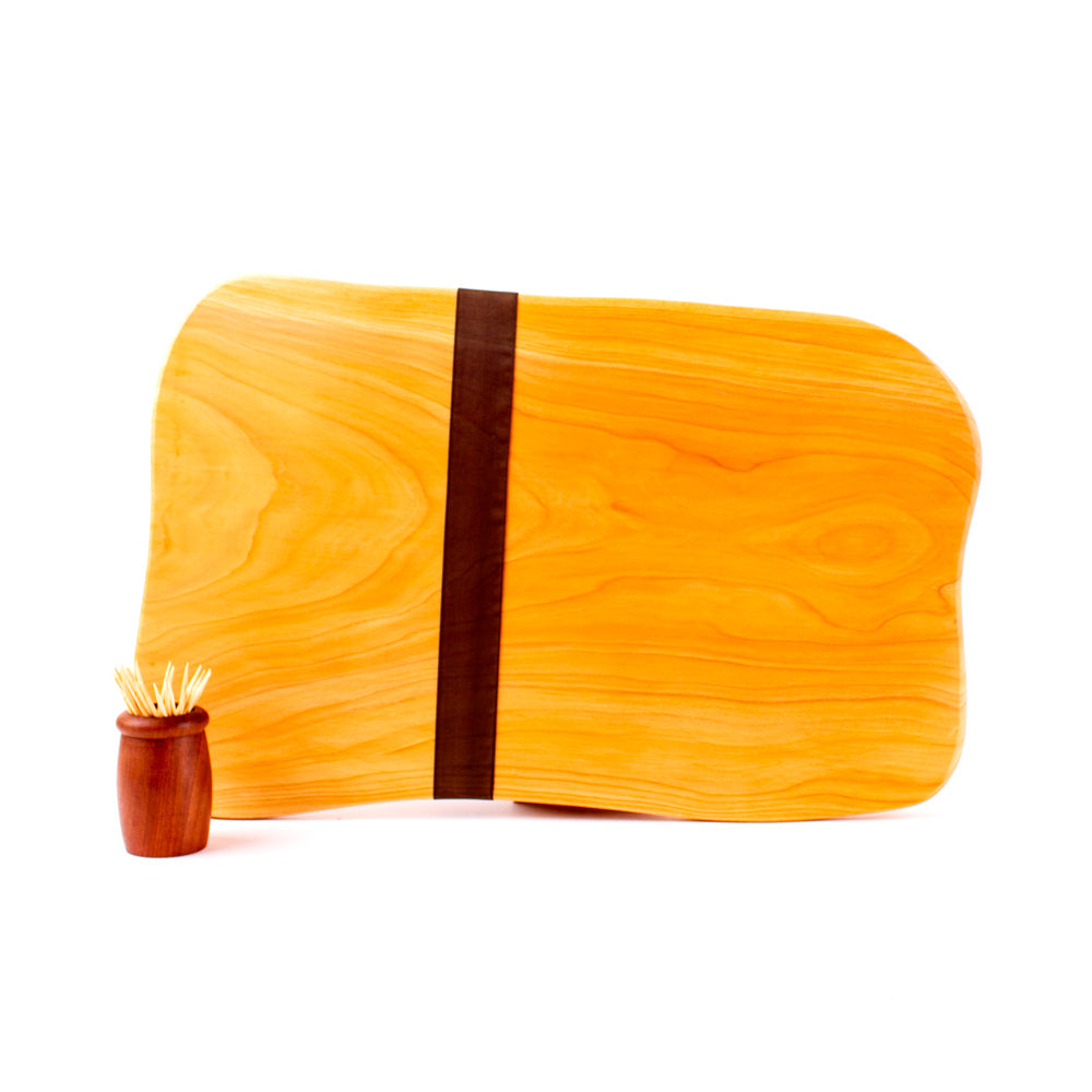 Macrocarpa Rustic Natural Edge Board and Knife Set 171